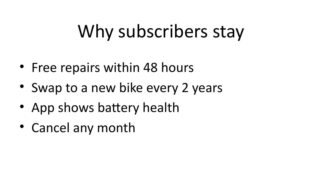 The original slide: a plain bullet list