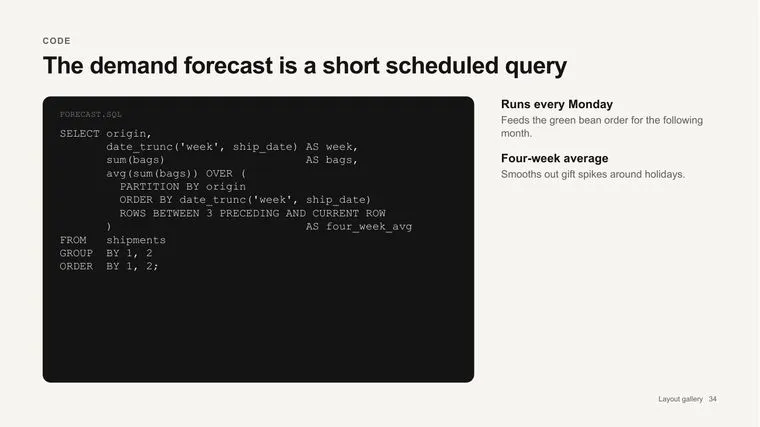 Example slide for runbook